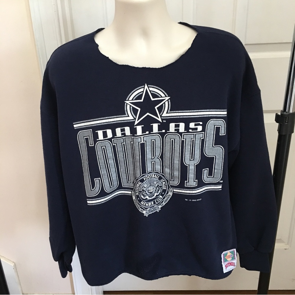 NUTMEG DALLAS COWBOYS 1993 VIntage Sweatshirt (Upcycled) RARE NUTMEG LABEL - Picture 11 of 11